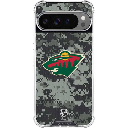 NHL Minnesota Wild Camo Google Pixel 10 Pro XL Clear Case